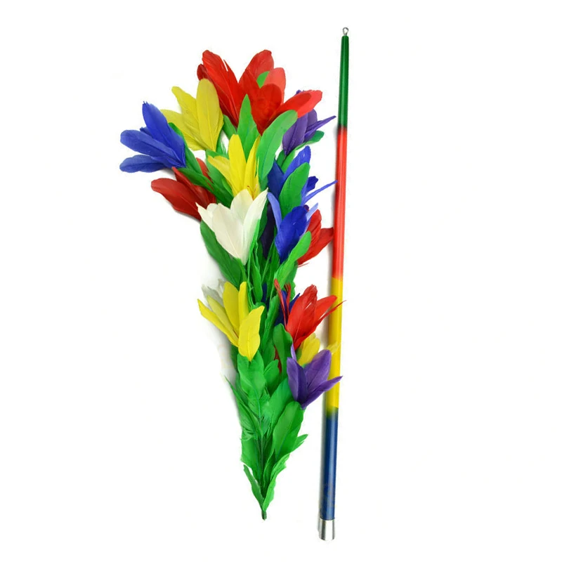 

funny gadgets Vanishing Cane To Flower ( 4 colors ) Magic Tricks Metal Vanishing Cane Stage Flower Comedy Magic Prop 81195