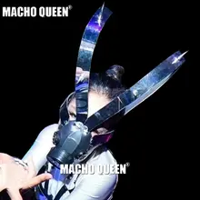 Спайк Burning Man аксессуары на Хэллоуин стримпанк противогаз Костюмы Летний фестивальный рейв наряды снаряжение знаменитости сценическая одежда