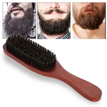 

Men Professional Facial Shaving Beard Brush Mustache Cleaning Barber Salon Men Facial Beard Cleaning Appliance Shave Tools Wood