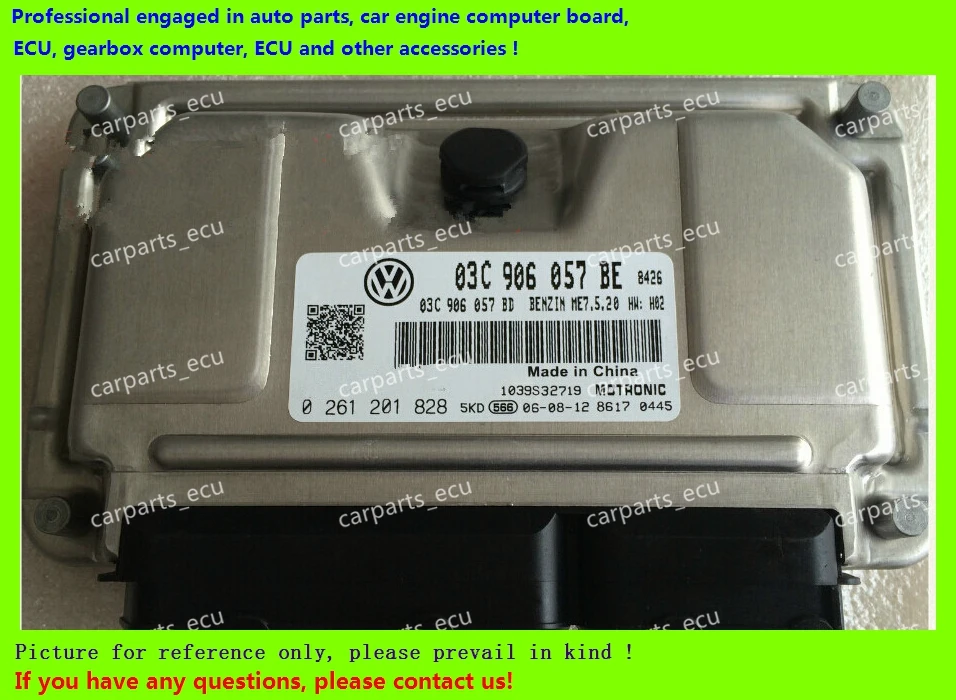 

For car engine computer board/VW ECU/Electronic Control Unit/Polo AccFast03C906057BE 0261201828/Volkswagen06G906057B 0261S04019