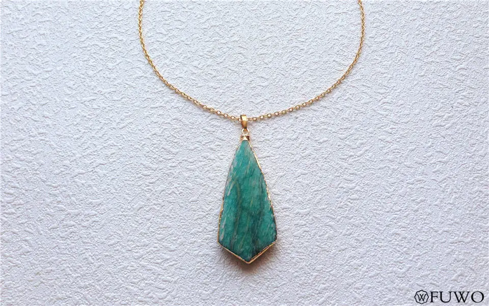 Triangle Amazonite Necklace 7