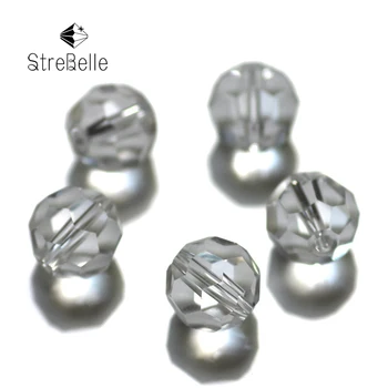 

Football shape Austrian crystal beads 10mm 100pcs Round glass Loose beads for jewelry making bracelet DIY