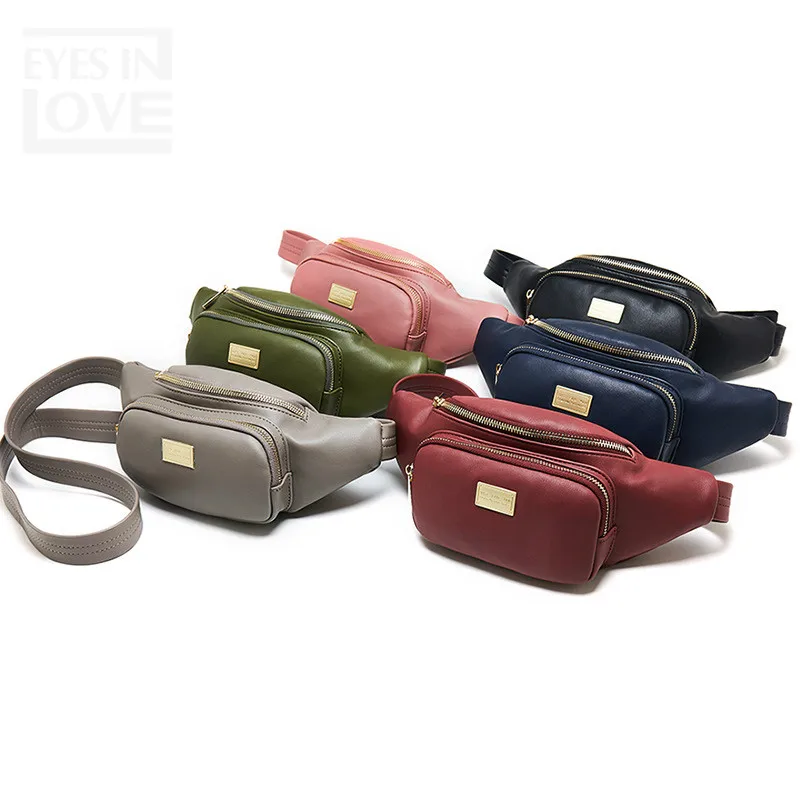 

Leather Waist Bag Female Belt New Brand Fashion Waterproof Chest Handbag Unisex Fanny Pack Ladies Waist Pack Belly Bags Purse