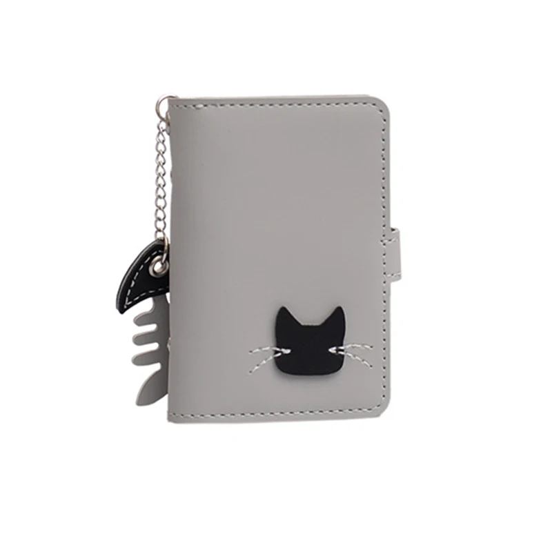

2019 Hot Sale Fashion Cute Women Cats Pattern Zipper Wallet PU Leather Multi-card Hand Holding Purse Carteira Feminina KA-BEST