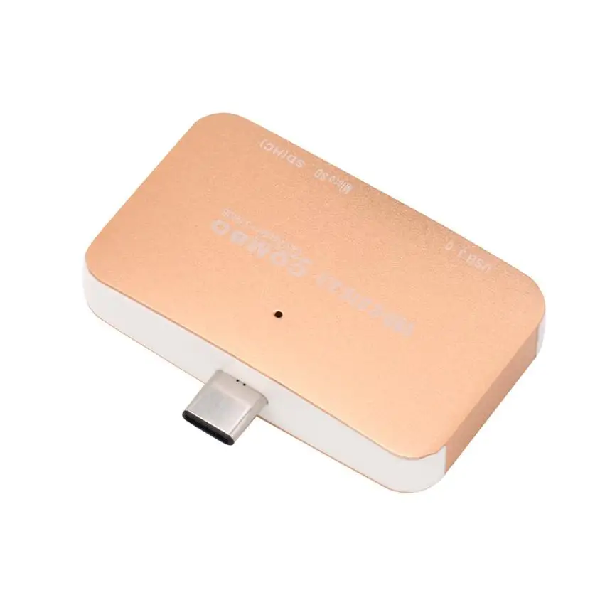 3 in1 OTG/SD/TF Тип Mini Card Reader USB высокое Скорость 480 Мбит/с USB 3.0 cardreader концентратора мобильный телефон адаптер aug28