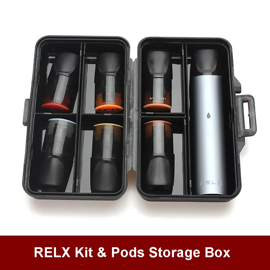 

Latest RELX accessories case cover for RELX e-cigarette Protective Case Accessories Anti Scratch Waterproof RELX Storage Box