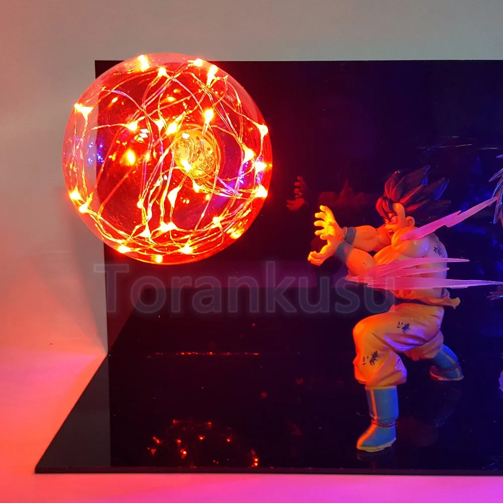 Dragon Ball Z фигурку Сон Гоку Vs Вегета Супер Saiyan Flash Мяч DIY дисплей игрушка Драконий жемчуг Гоку DBZ DIY152