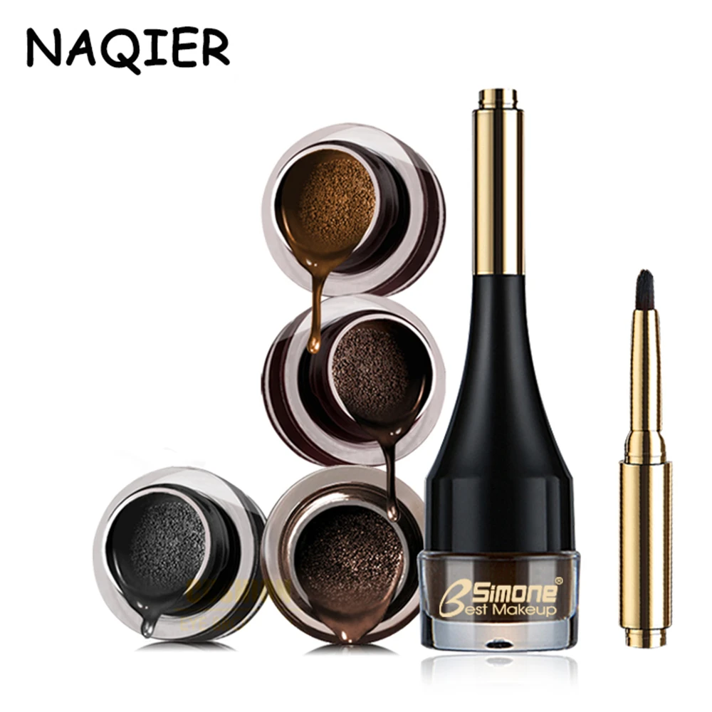 

NAQIER Makeup Eye brow Enhancer air cushion microblading eyebrow tattoo cream Hue Tint Natural make up Kit With Brushes