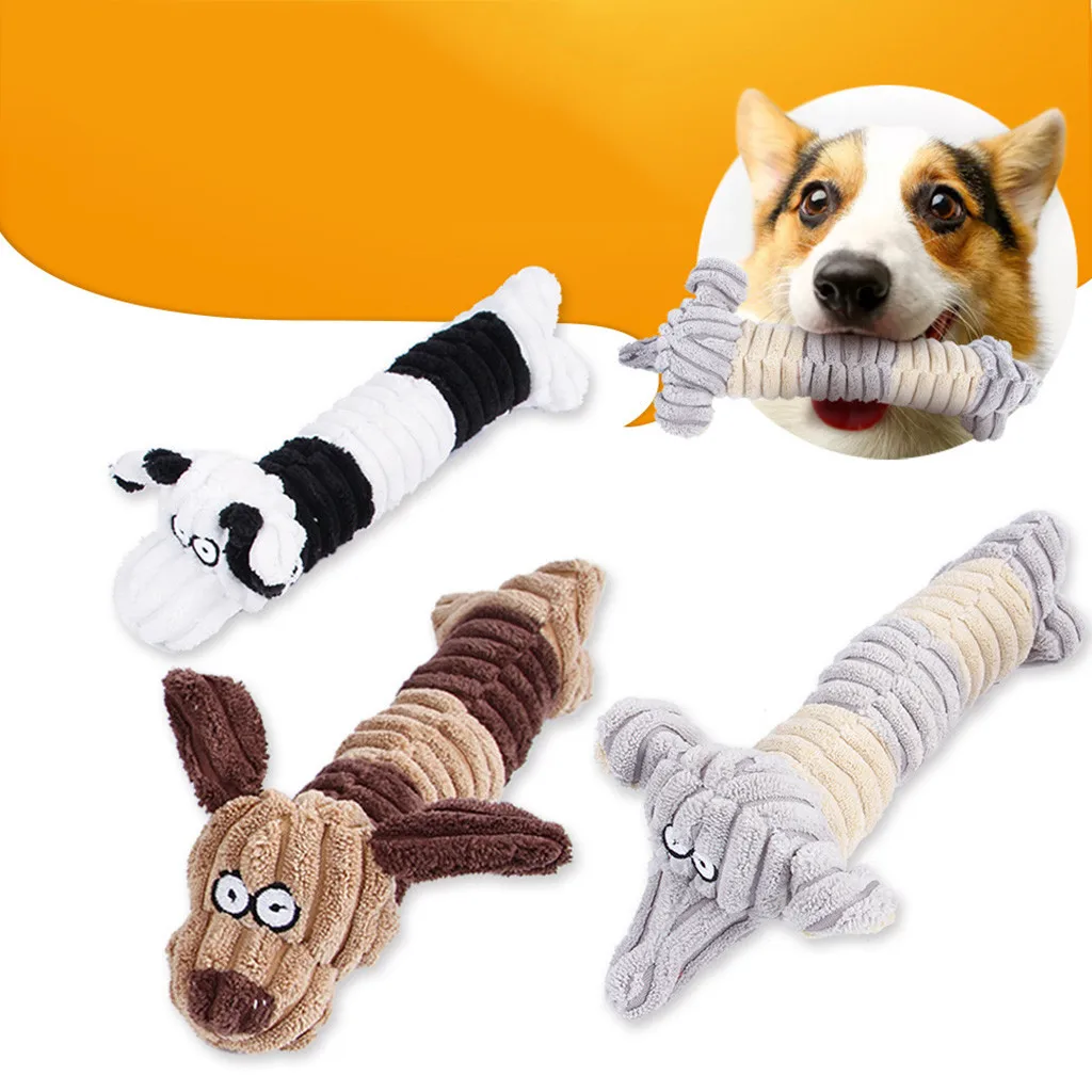 

game for Pet Cat Dog Squeaky Toy Squeaker Sound Chew Fetch Interactive Plush Toy dog teeth cleaning toy food puzzle