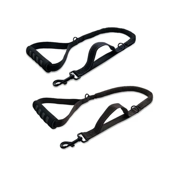 

Reflective Dog Leash 2 Handle For Extra Control Pet Leash Rope Softy Hand Padded Training Collar Harness Lead Rope CL168