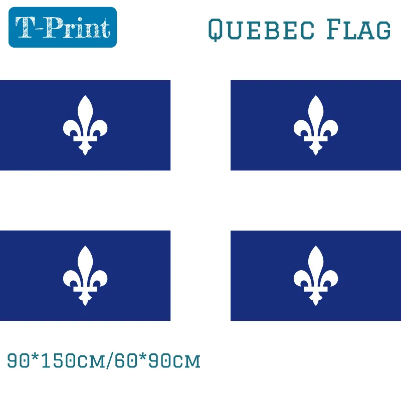 

90x150cm 60x90cm 3x5FT Quebec Flag Activities Canadian Flag Home Decoration