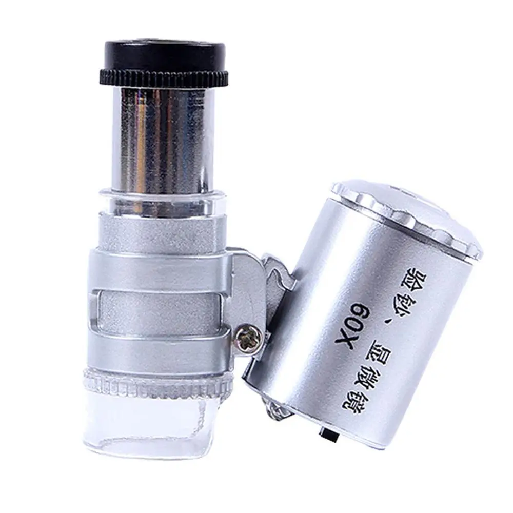 Xinxiang Microscope 60X Mini High Difinition Jeweler Loupe Lens Illuminated Magnifier Glass With LED UV Light | Инструменты