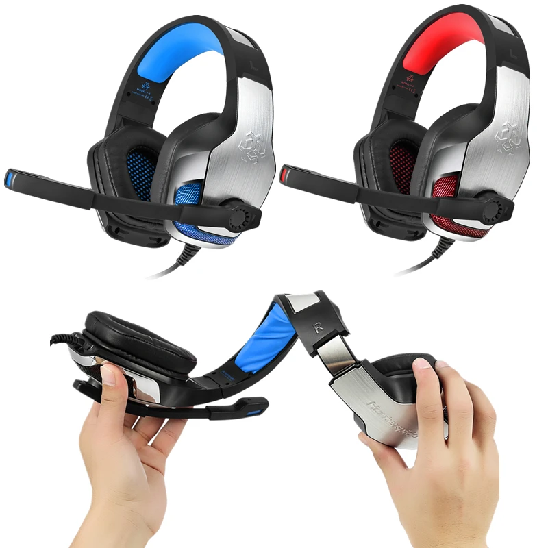 高品質hunterspider V4深い低音ゲーミングヘッドセットのイヤホンヘッドバンドステレオヘッドセットマイク付きledライトヘッドフォン用pcゲーマー Gaming Headset Stereo Headsetheadset With Mic Aliexpress