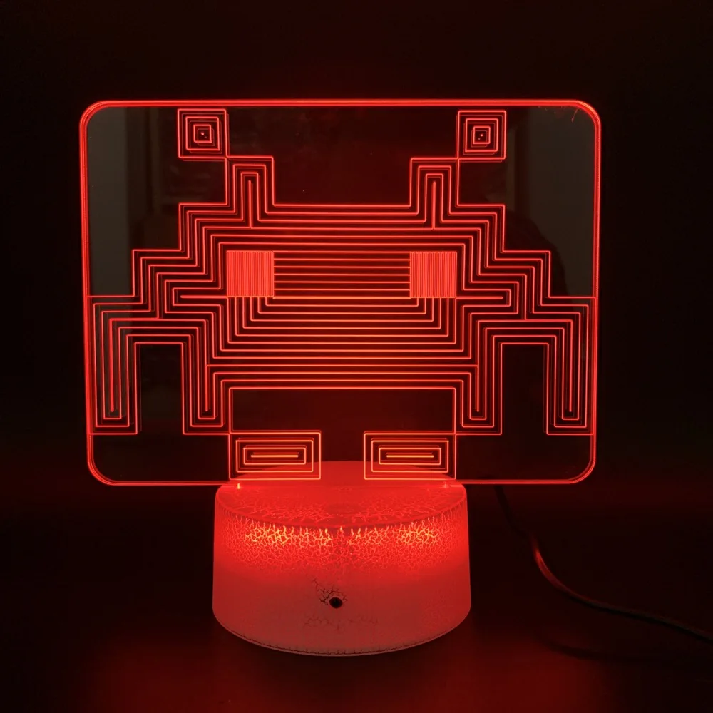 

Home Decoration Crafts Game PAC MAN Led Night Light Birthday Gift for Kid Bedroom Baby Touch Sensor Usb 3d Night Lamp Pacman