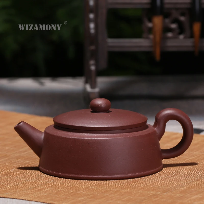 Чайный набор WIZAMONY из фиолетовой глины плоский керамический чайный Zisha 160 мл