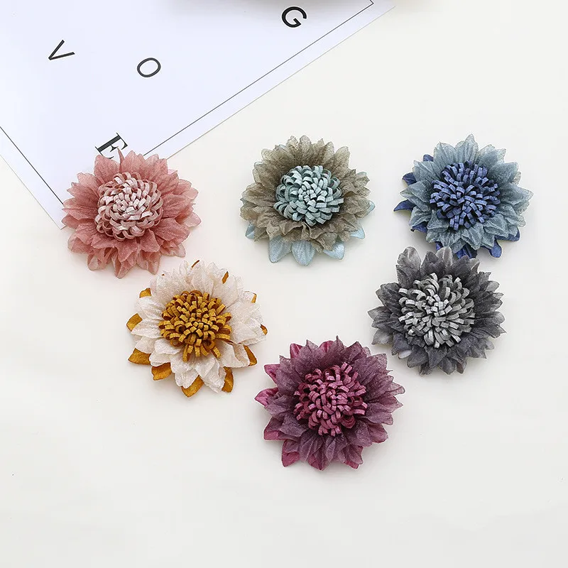 

10/bag Handmade stereoscopic decorative Flower DIY craft supply Hair accessories Headwear shoes clothing silk flower wedding 173