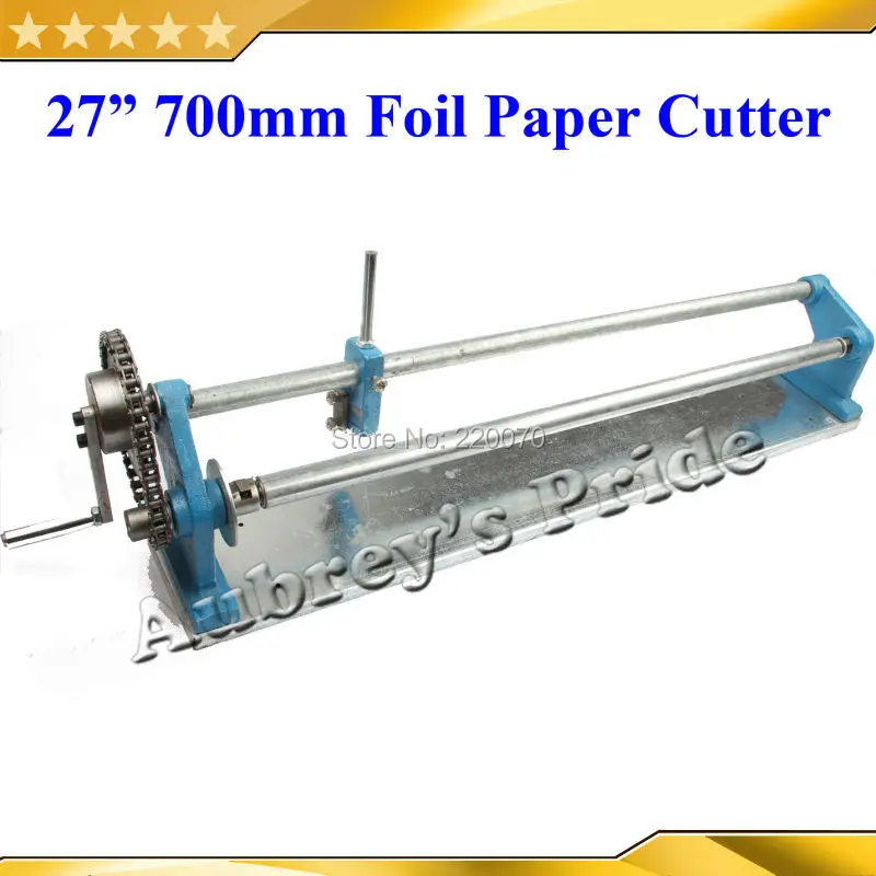

Free Shipping New 27inch 70CM Manual Gold Foil Slitter Cutter Hot Stamping Gilded Foil Paper PU Vinyl Cutting Machine