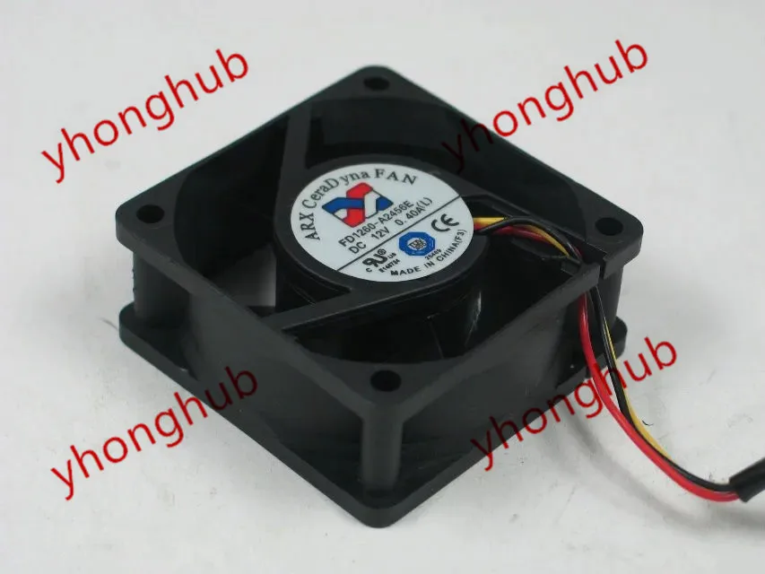 

ARX FD1260-A2456E DC 12V 0.4A 60x60x25mm вентилятор охлаждения сервера