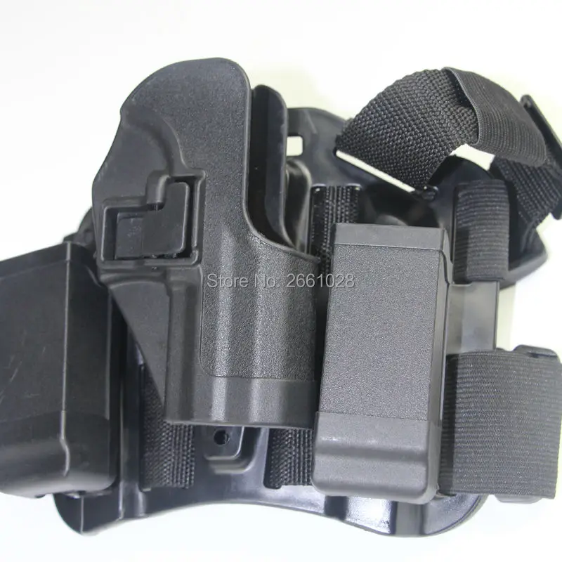 CQC Тактический Быстрый usp Compact Пистолет падения бедра нога кобуры пистолет airsoft Охота Обязанность Кобура ж/Mag Чехол для H& K usp