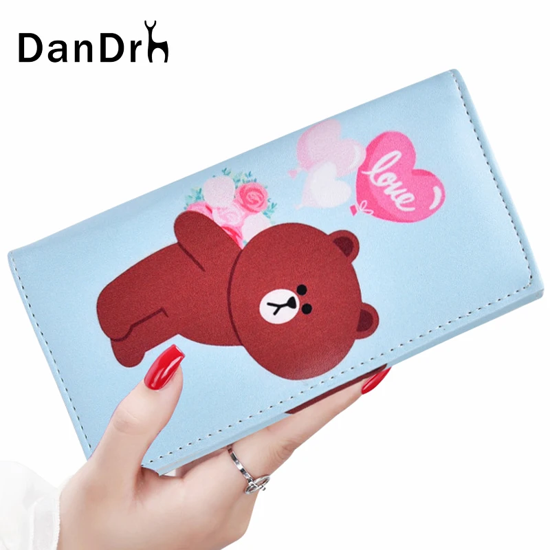 2017 New Cute Anime Women Leather Wallet Color Printing ...