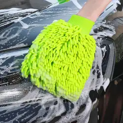Автомобиль Очищающая высушивающая перчатки ультрадисперсных волокна шенильная микрофибра мытье окон инструмент для уборки дома перчатка