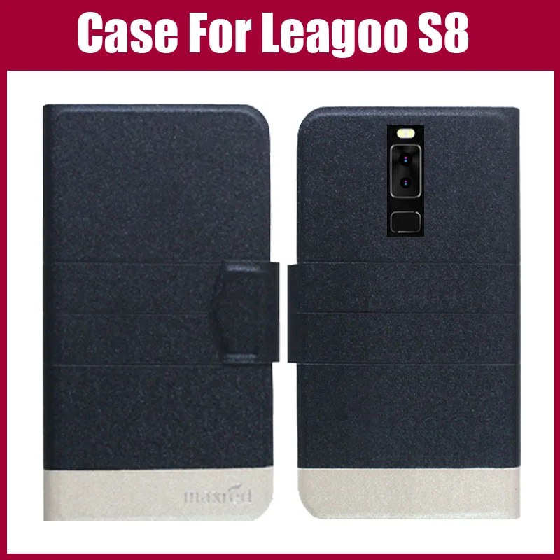 Лидер продаж! Leagoo S8 случае Новое поступление 5 цветов модные ультра-тонкий кожаный защитный чехол для leagoo S8 случае