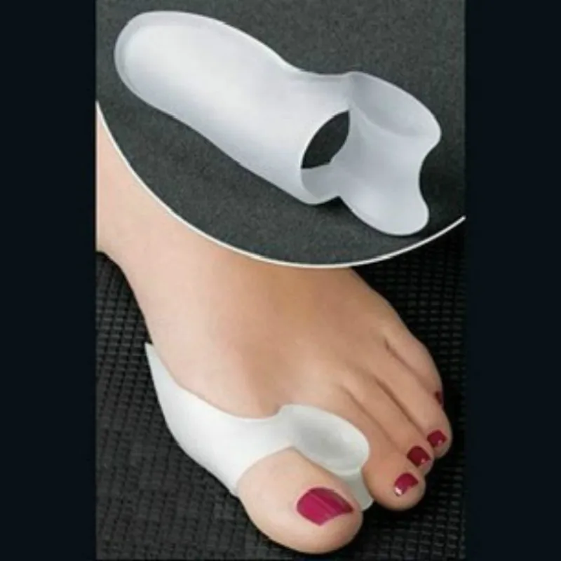 

4pcs/2pair Silicone Gel foot Big Toe Separator Care Tool Thumb Protector Bunion Corrector Adjuster Hallux Valgus Pro Massager