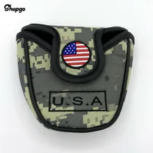 Камуфляжная зеленая колотушка для гольфа крышка клюшки 13x11,5 см Открытый водонепроницаемый флаг США Гольф головной убор для мужчин и женщин