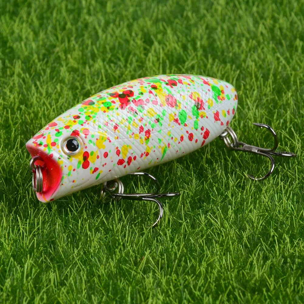 New Arrival 1pc 10g 5.5cm Mini Popper Fishing Lures 3D Eyes Bait Crankbait Wobblers Tackle Isca Poper Japan artificial hard bait