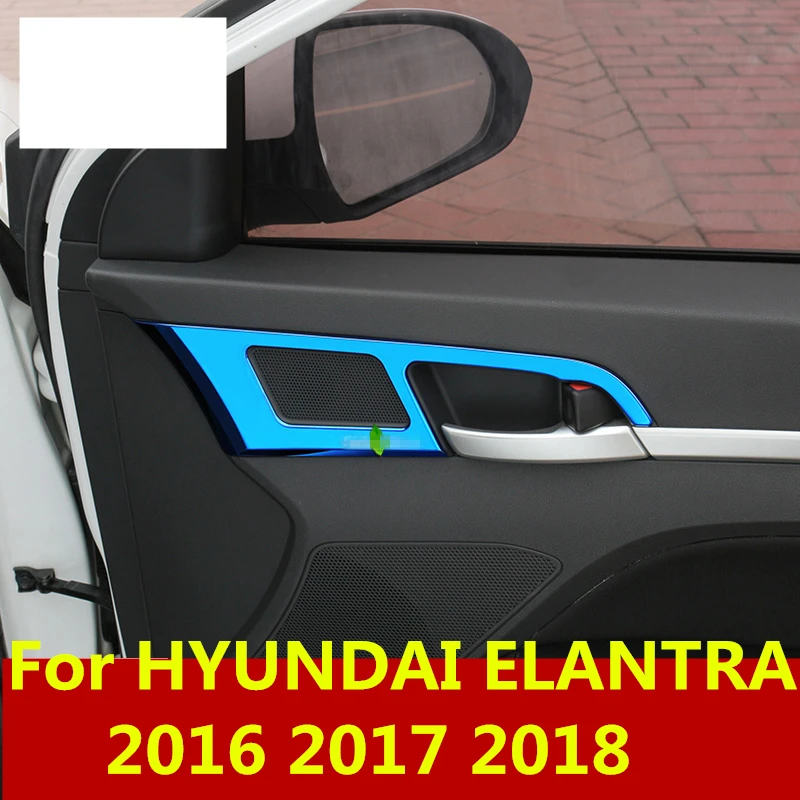 Для hyundai Elantra 2016 2017 2018 Стильная крышка внутренней дверной ручки дверная чаша рамка