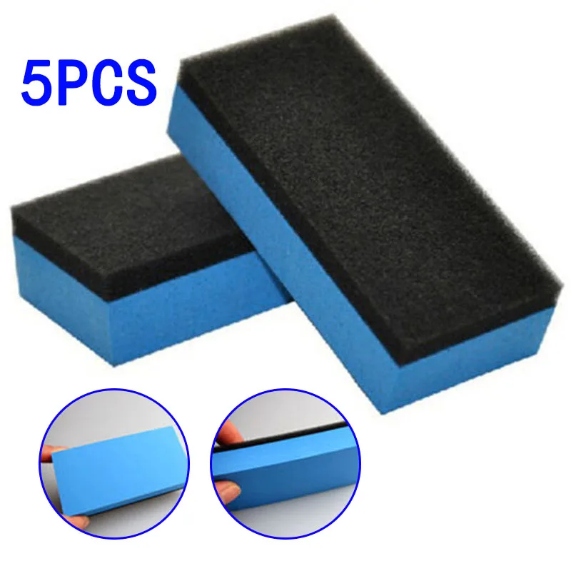 5/10pcs Car Rectangle Ceramic Coating Sponge Glass Nano Wax Coat Applicator Pad EVA Sponge Soft 7.5x5x1.5cm Car Cleaning Tool best car wax for black cars