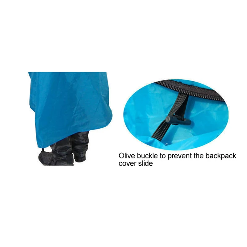 Открытый сиамский плащ альпинистский Туризм портативный рюкзак плащ фотография рюкзак плащ-Королевский синий