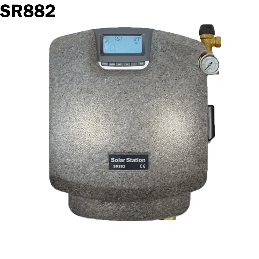 

Double pipeline Solar Pump Station,Water Heating System Pmp Station SR882,Datalogging onto memory card controller integrated