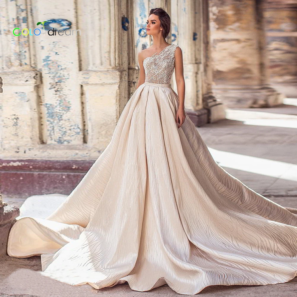 Свадебное платье Часовня Поезд vestido de вечернее платье без бретелей