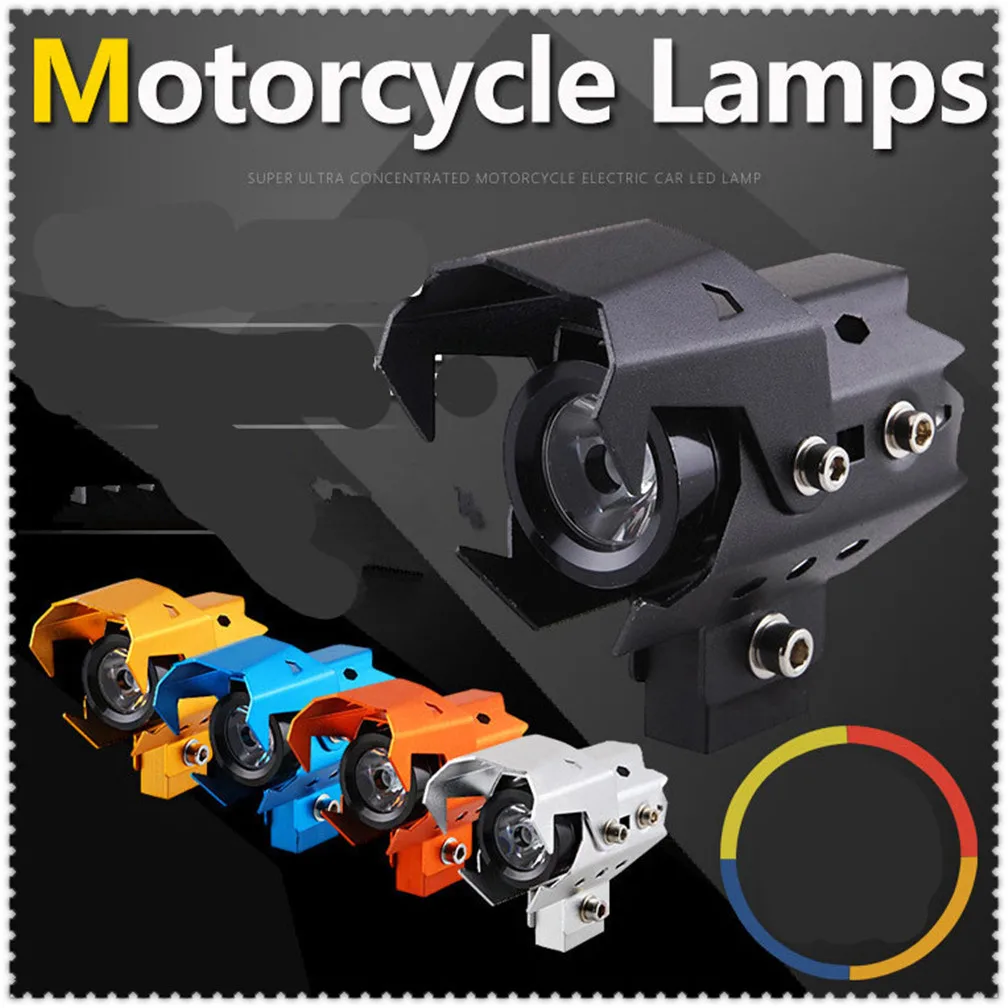 Motorcycle dirtbike Headlight LED Fog Lamp Lights Spotlight head light