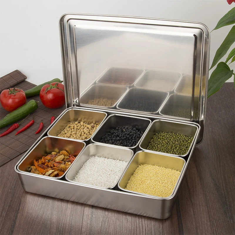 JIANDA кухонная Толстая коробка из нержавеющей стали, блюдце, семена закусок, плоский чехол для еды и закусок, посуда с крышкой, 6 стилей