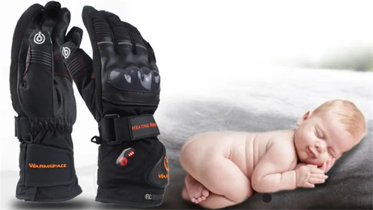 Уличные перчатки с электрическим подогревом, зимние охотничьи теплые водонепроницаемые литиевые батареи, умные Самонагревающиеся велосипедные лыжные перчатки