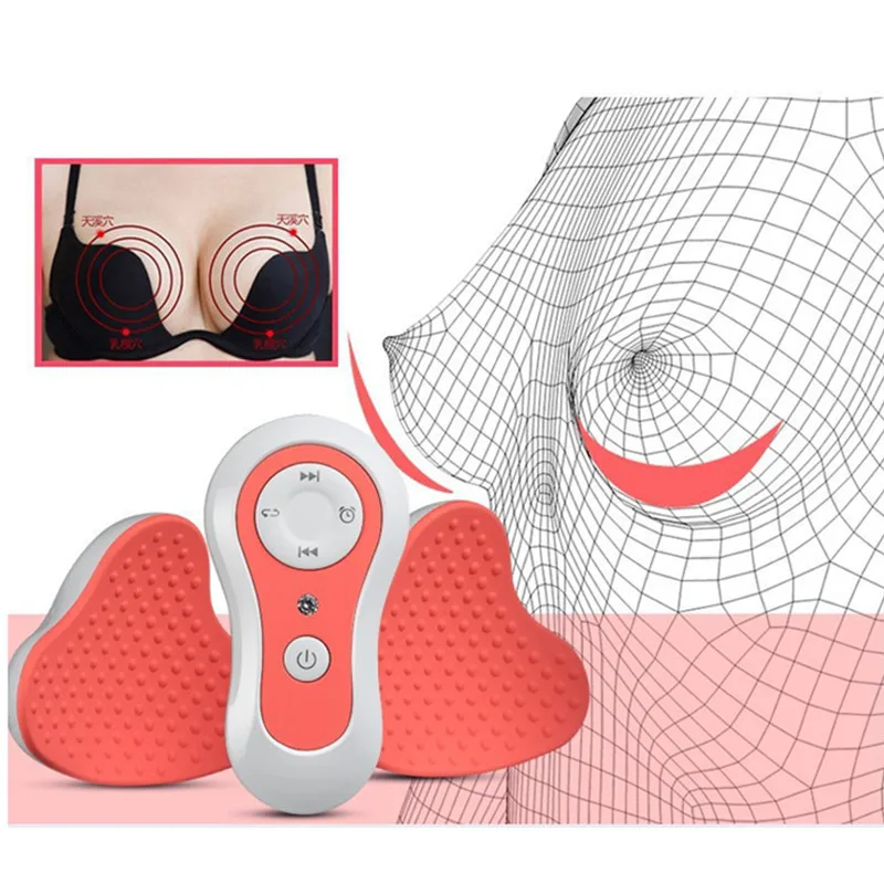 Массажер для груди Перезаряжаемый для женщин электрический увеличитель груди моющийся USB зарядка 3D массажер для груди забота о здоровье