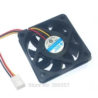 High quality Black 6cm  3pin12V 60mm x 15mm 6015 Brushless DC Fan PC Cooling Cooler Fan - Image 4