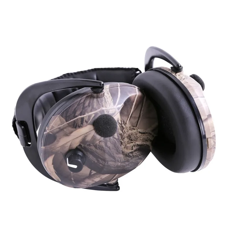 Камуфляжные Электронные Наушники для защиты слуха, шумоподавление, для спорта на открытом воздухе, для стрельбы, охоты, тактические очки, защита для ушей, для охоты