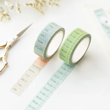 

Japan Washi Tape Notebook Schedule Diary Timeline Weekly Plan For Planner Scrapbooking Tools Practical Decoration Adhesive Tape