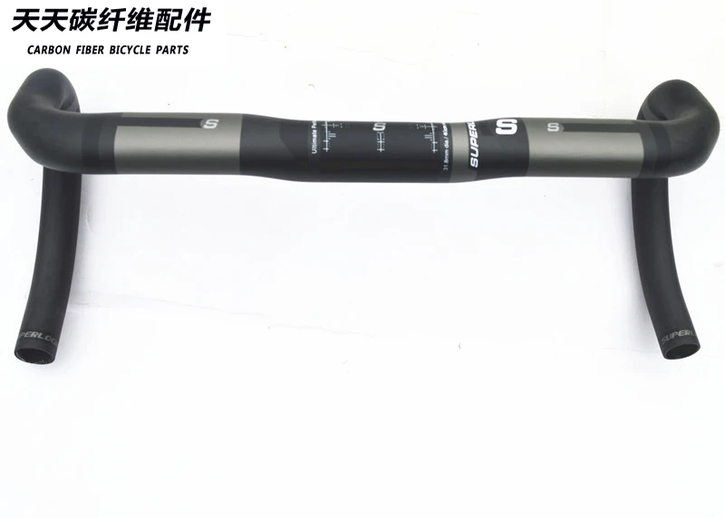Full superlogic carbon fiber highway road bicycle handlebar bent bar 77
