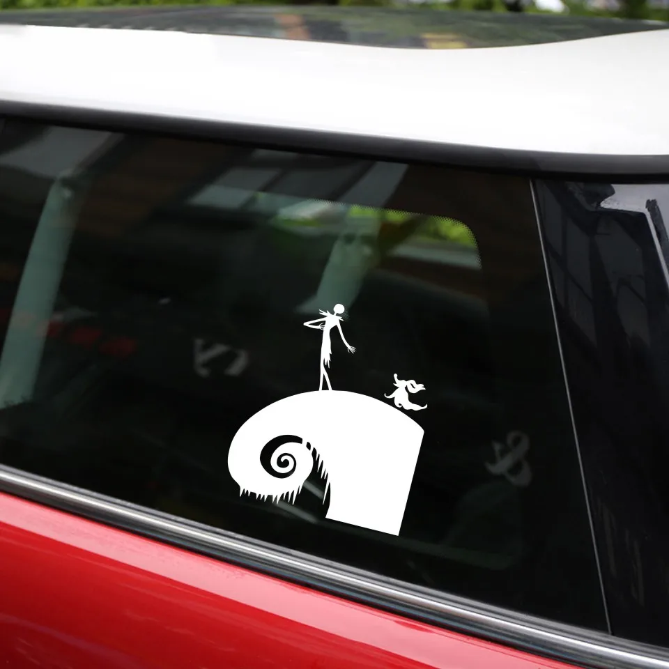 Cunymagos Nightmare Before Christmas Jack Motorcycle Stickers Decals Car Styling Creative Vinyl Sticker for Car Wall 14cm15 (7)