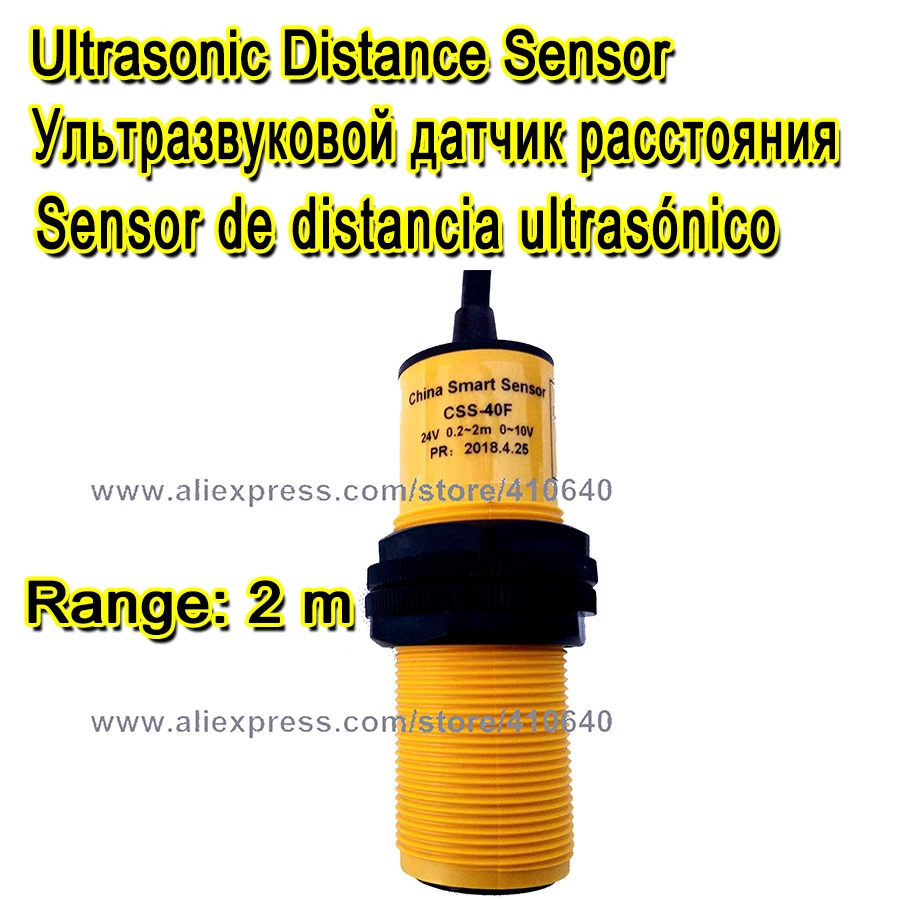 

FACTORY SUPPLY Range Adjustable Ultrasonic Transducer 2 Meter Distance 15 To 30V Power Supply 0 To 10V Output