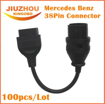 

100pcs DHL Free 38 Pin to 16 Pin Connect Data Cable for MB 38PIN OBD2 Scanner Diagnostic OBD EOBD2 38pin male to 16 pin female