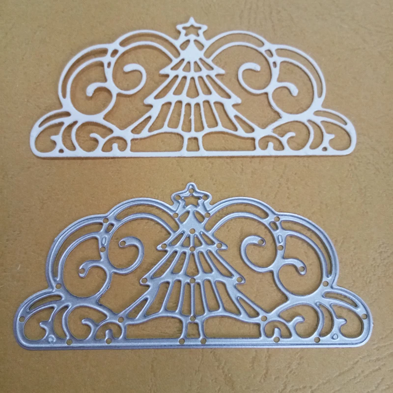 Metal Steel Dies Christmas Tree star lace set Cutting Die Scrapbooking