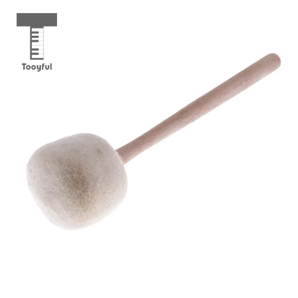 Tooyful Tibetan Crystal Singing Bowl 7 inch C Note for Root Frosted Quartz with   Handmade Felted Wooden Mallet