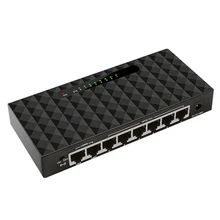 250 м POE, сетевые настольный коммутатор 5-60 V Питание 8 Порты S POE, сетевые коммутатора Ethernet 10/100 Мбит/с 90 W с 6 наблюдения камер