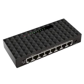 

250M POE Network Desktop Switch 5-60V Power Supply 8 Ports SPOE Network Ethernet Switch 10/100Mbps 90W With 6 Surveillance Camer