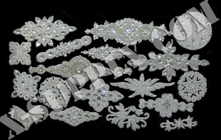 Rhinestone Appliques Trim (10)
